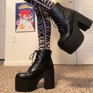 tough attitude platform booties